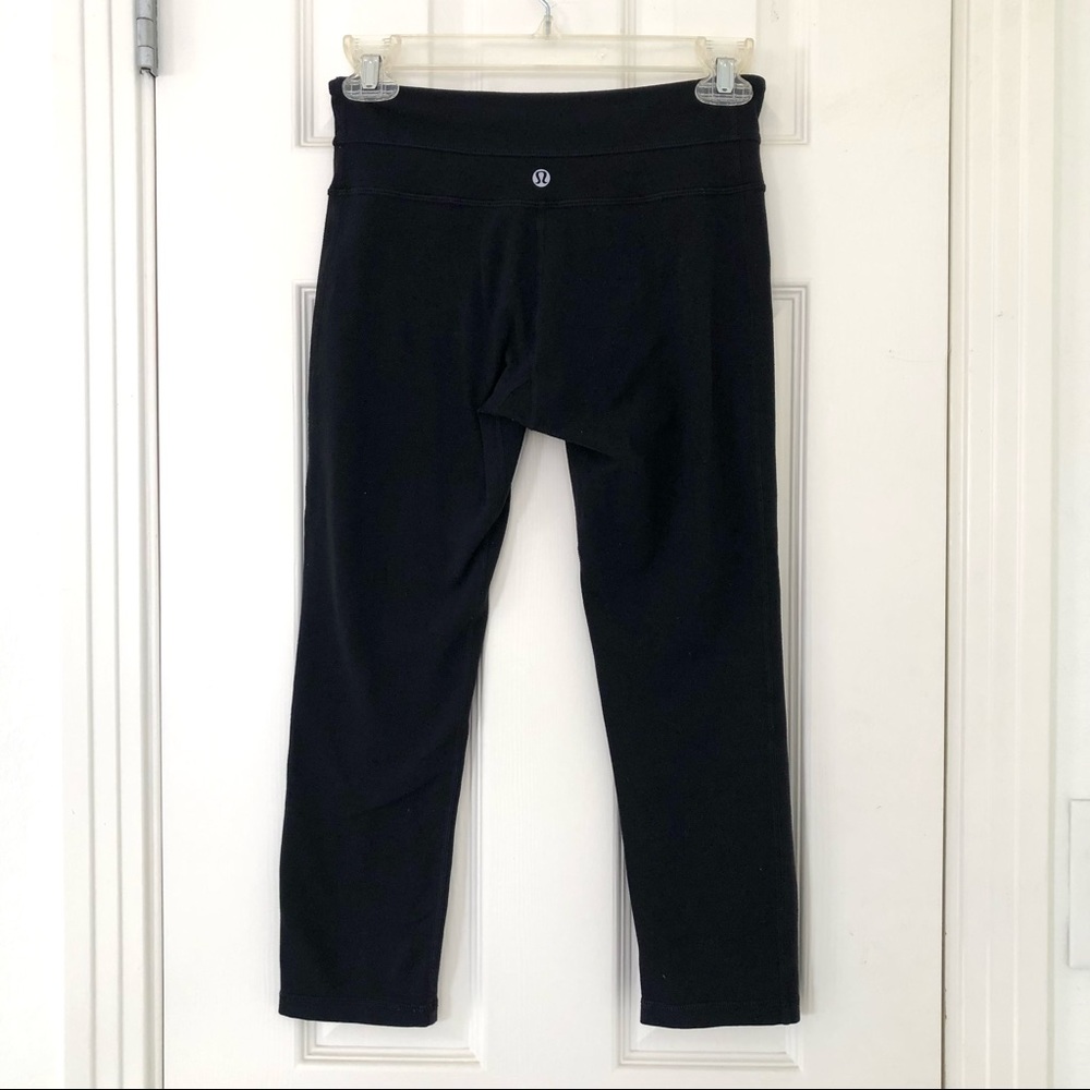 Lululemon Black Crop 17” Size 4